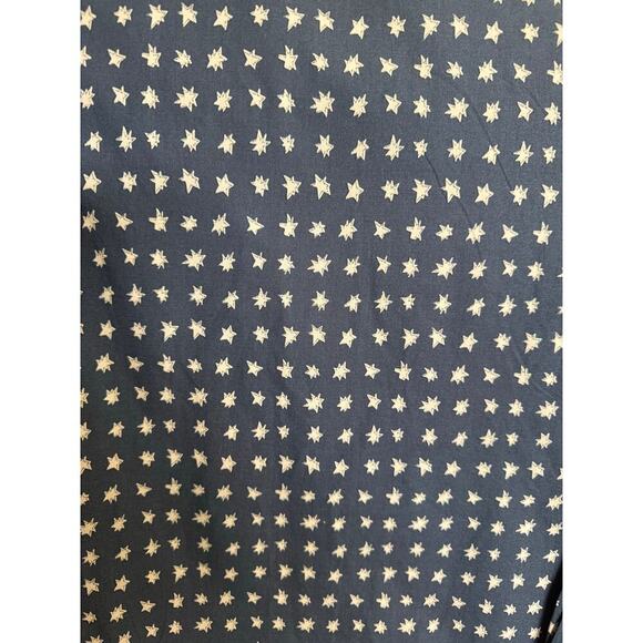 Marni Women’s Star Print Button Down Shirt Vintage Navy Cream Size IT 40 US 4 - Picture 8 of 13